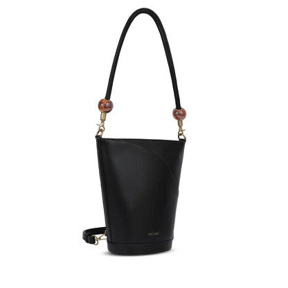 Violet Bucket Shoulder Bag - Black pixie