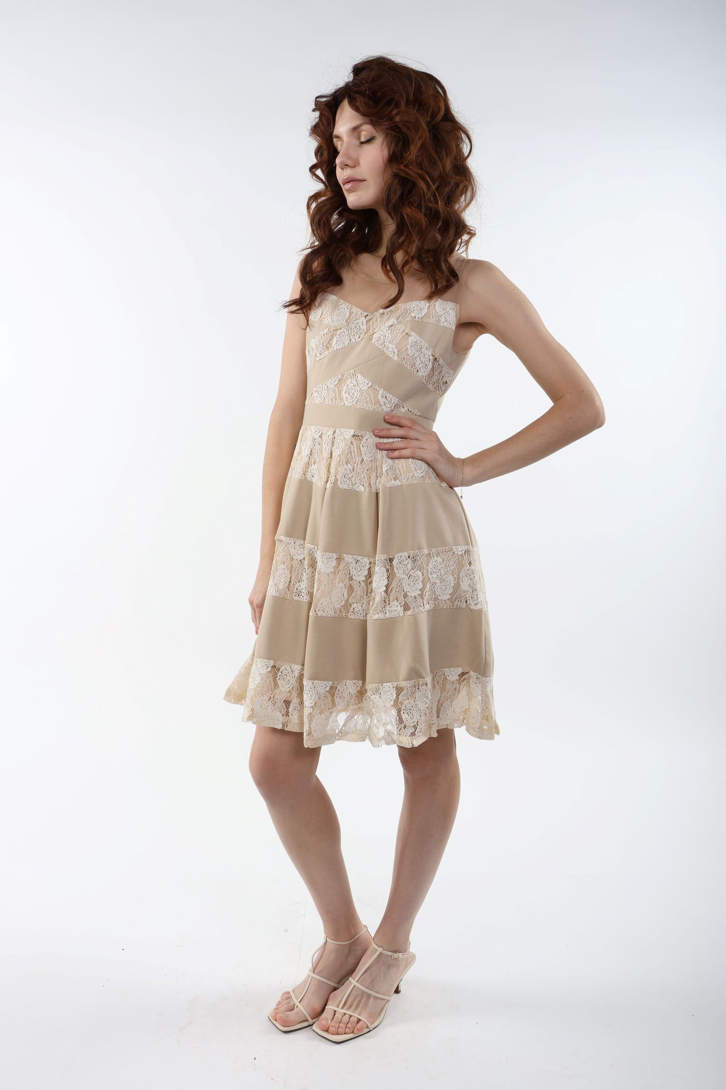 Beige Dress Nela