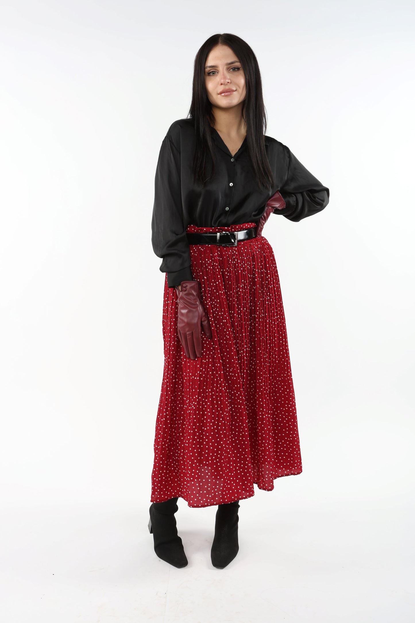 Print Skirt With Pockets