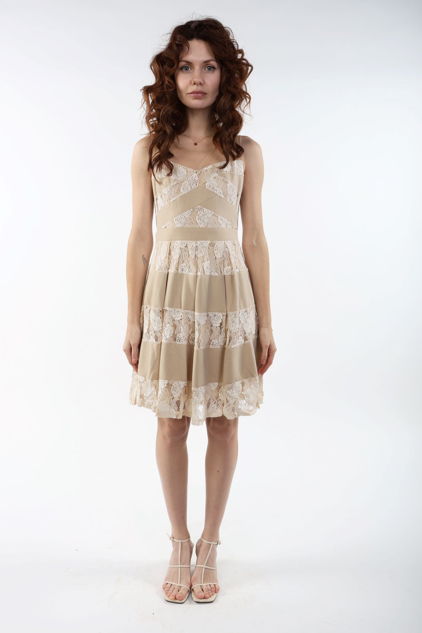 Beige Dress Nela