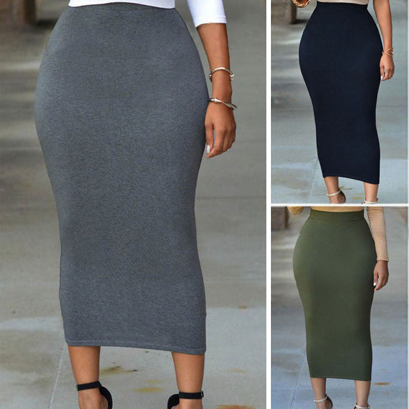 Long Pencil Skirt Ladies