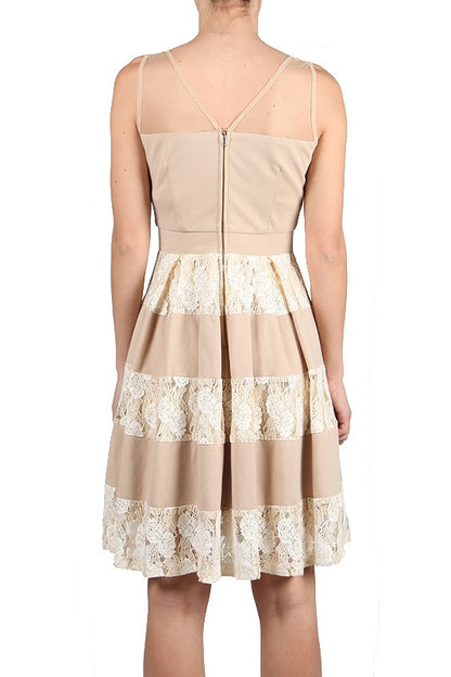 Beige Dress Nela