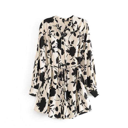 Long Fashion Floral Blouse