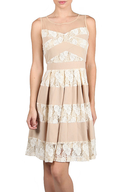 Beige Dress Nela